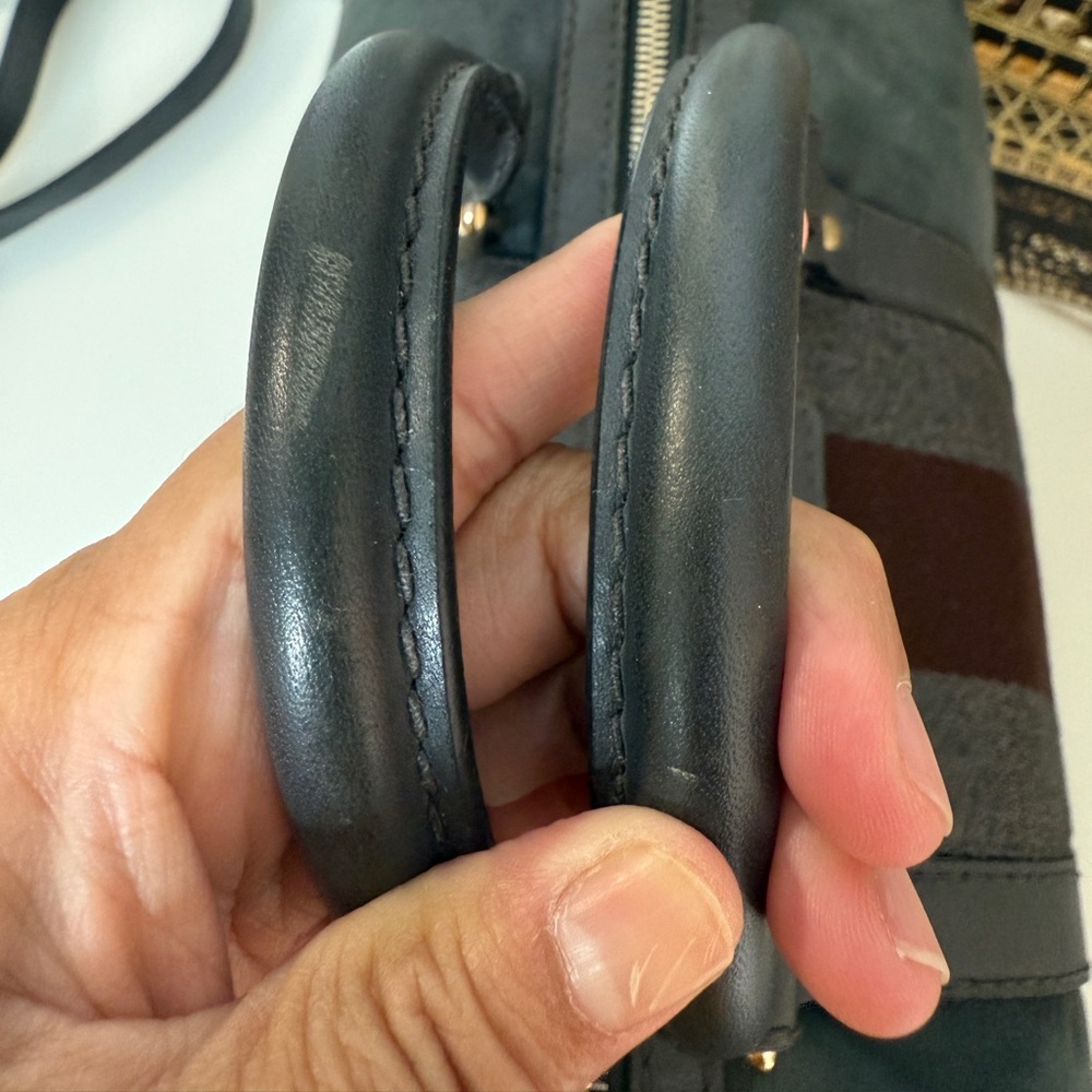 Gucci Metallic Silver and Rich Brown Leather - Picture 3 of 16